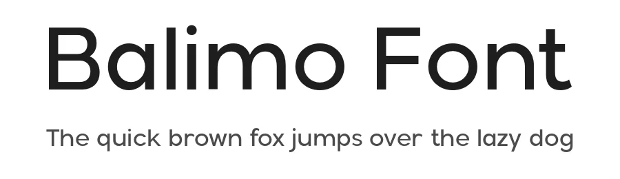 Balimo Font by Arterfak Project — Sans Serif Font
