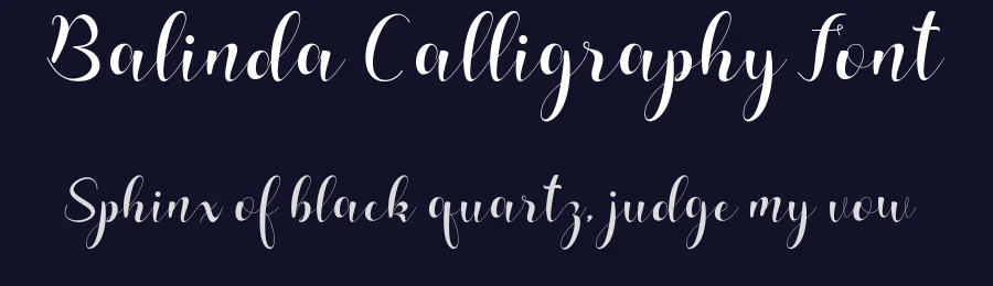 Balinda Calligraphy Font by letterfonts — Script Handwritten Font — thumbnail 2