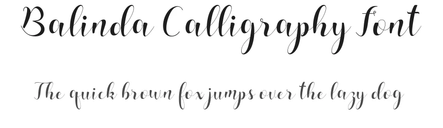 Balinda Calligraphy Font by letterfonts — Script Handwritten Font