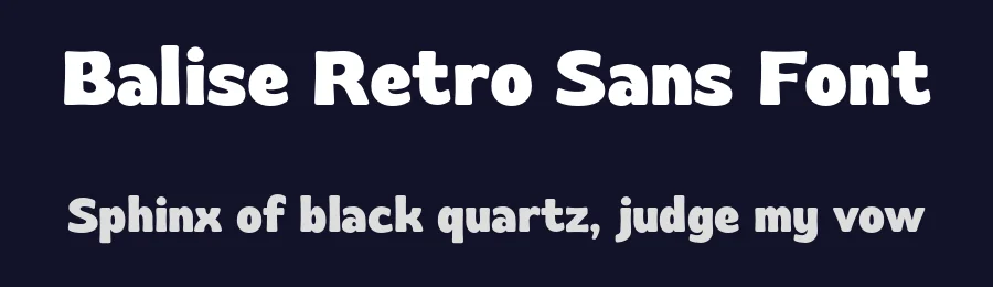 Balise Retro Sans Font by namelatype — Decorative Font — thumbnail 2