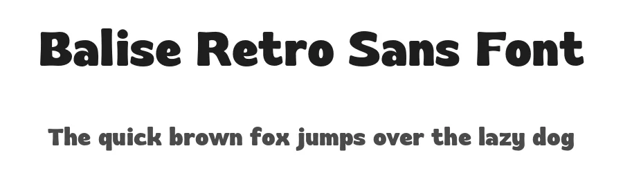 Balise Retro Sans Font by namelatype — Decorative Font