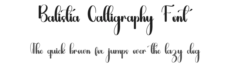 Balistia Calligraphy Font by inermediaSTUDIO — Script Handwritten Font
