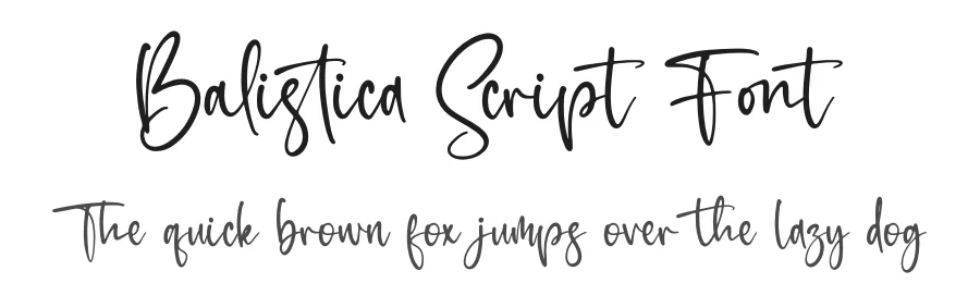 Balistica Script Font by afterpaper — Script Handwritten Font