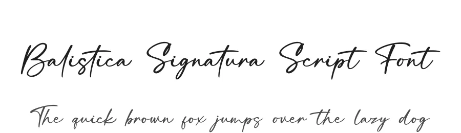 Balistica Signatura Script Font by Basnistudio — Script Handwritten Font