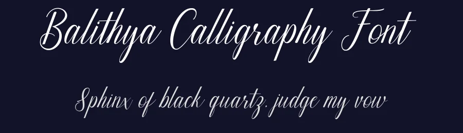 Balithya Calligraphy Font by josstype — Script Handwritten Font — thumbnail 2