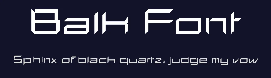 Balk Font by Kayley Ackers — Display Font — thumbnail 2