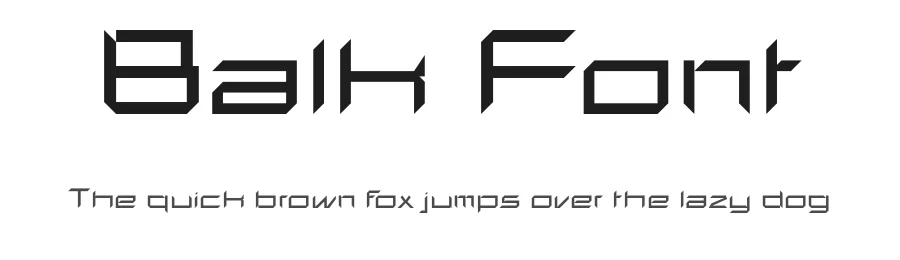 Balk Font by Kayley Ackers — Display Font