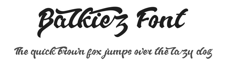 Balkiez Font by Dedekurniawan — Script Handwritten Font