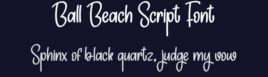 Ball Beach Script Font by creativeletter — Script Handwritten Font — thumbnail 2