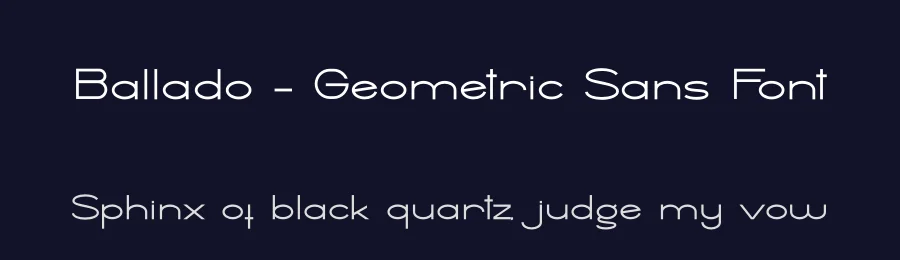 Ballado – Geometric Sans Font by Haksen — Sans Serif Font — thumbnail 2
