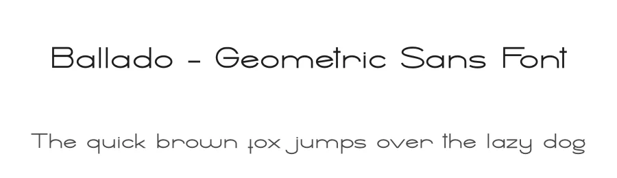 Ballado β Geometric Sans Font by Haksen β Sans Serif Font