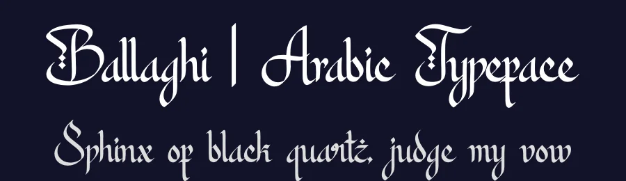 Ballaghi | Arabic Typeface by Denustudios — Display Font — thumbnail 2