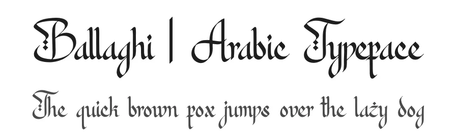 Ballaghi | Arabic Typeface by Denustudios — Display Font