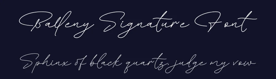 Balleny Signature Font by glorytype — Script Handwritten Font — thumbnail 2