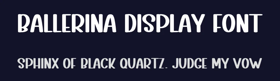 Ballerina Display Font by inermediaSTUDIO — Display Font — thumbnail 2