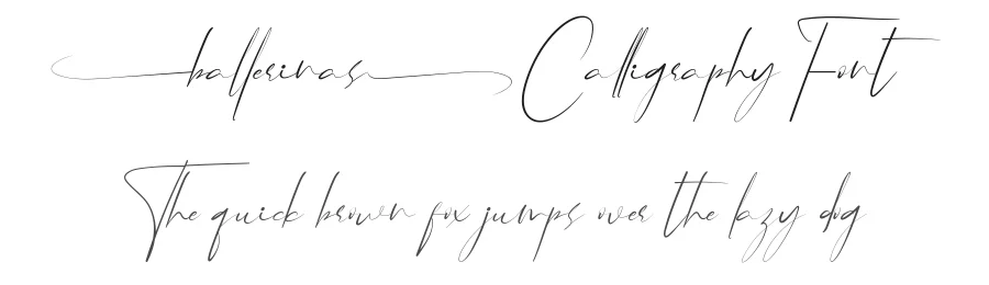 Ballerinas Calligraphy Font by CalligraphyFonts.net — Script Handwritten Font