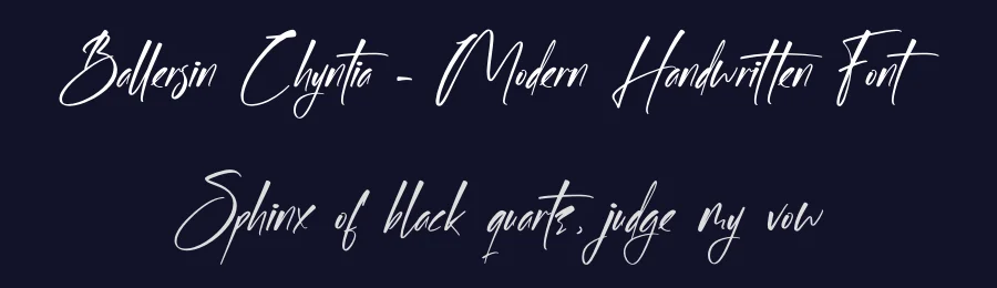 Ballersin Chyntia – Modern Handwritten Font by letterenastudios — Serif Font — thumbnail 2