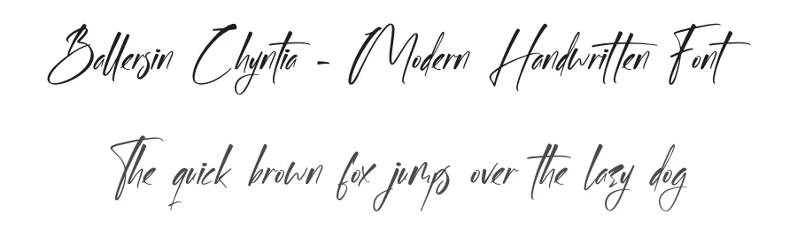 Ballersin Chyntia – Modern Handwritten Font by letterenastudios — Serif Font