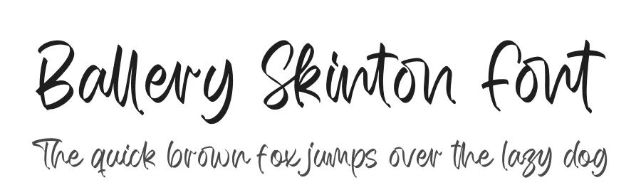 Ballery Skinton Font by letterenastudios — Script Handwritten Font