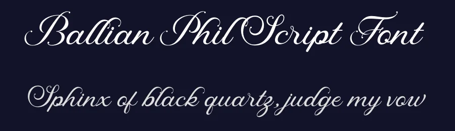 Ballian Phil Script Font by joko setiono — Script Handwritten Font — thumbnail 2