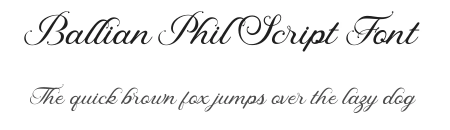 Ballian Phil Script Font by joko setiono — Script Handwritten Font
