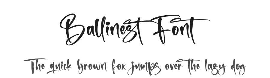 Ballinest Font by letternity — Script Handwritten Font