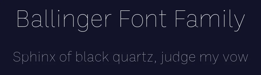 Ballinger Font Family by Signal — Sans Serif Font — thumbnail 2