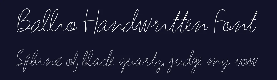 Ballio Handwritten Font by levincreative — Script Handwritten Font — thumbnail 2