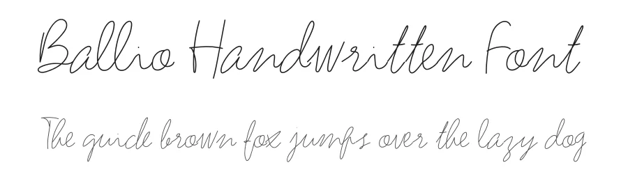 Ballio Handwritten Font by levincreative — Script Handwritten Font