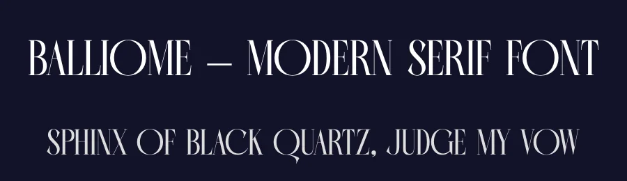 Balliome – Modern Serif Font by timelesstype.co — Display Font — thumbnail 2
