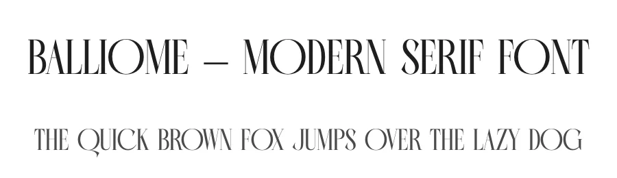 Balliome – Modern Serif Font by timelesstype.co — Display Font