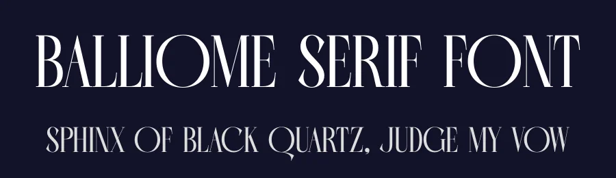 Balliome Serif Font by timelesstype.co — Display Font — thumbnail 2