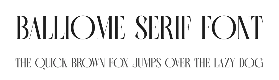 Balliome Serif Font by timelesstype.co — Display Font