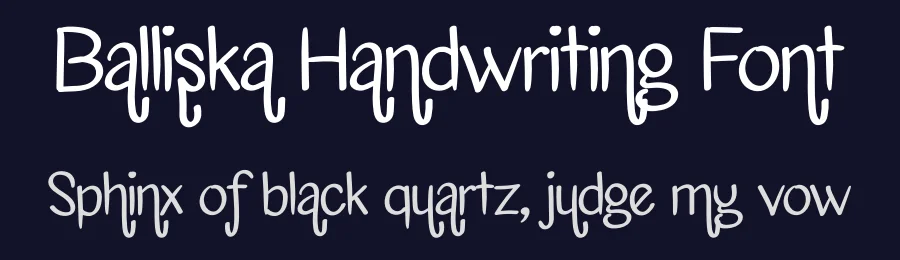 Balliska Handwriting Font by andikastudio — Script Handwritten Font — thumbnail 2