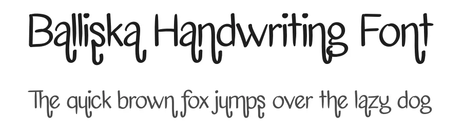 Balliska Handwriting Font by andikastudio — Script Handwritten Font