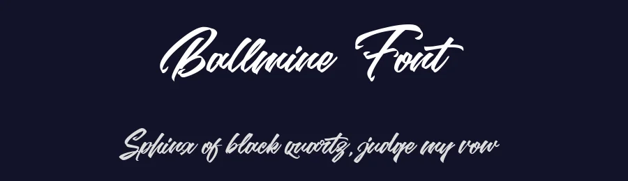 Ballmine Font by metafontsy — Script Handwritten Font — thumbnail 2