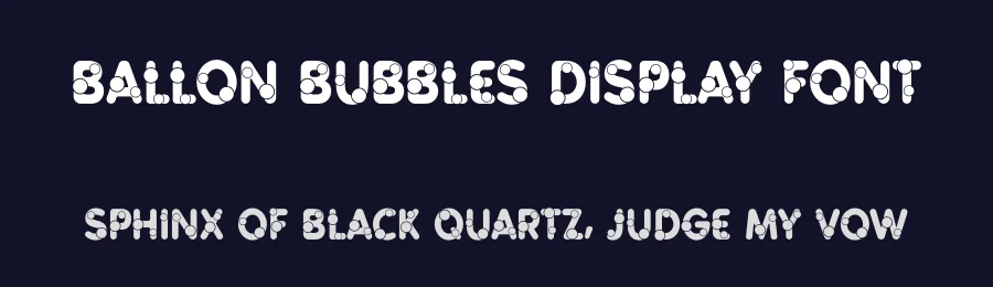 Ballon Bubbles Display Font by andikastudio — Display Font — thumbnail 2