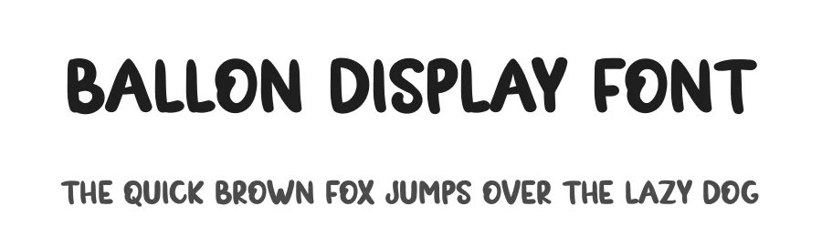 Ballon Display Font by andikastudio — Display Font
