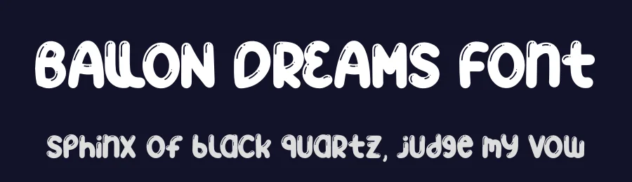 BALLON DREAMS Font by perspectype — Decorative Font — thumbnail 2