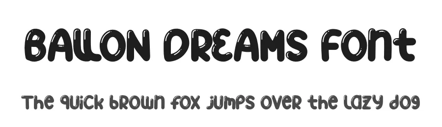 BALLON DREAMS Font by perspectype β Decorative Font
