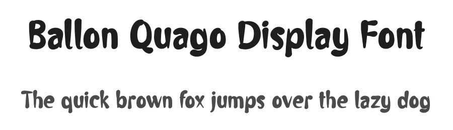 Ballon Quago Display Font by andikastudio — Display Font