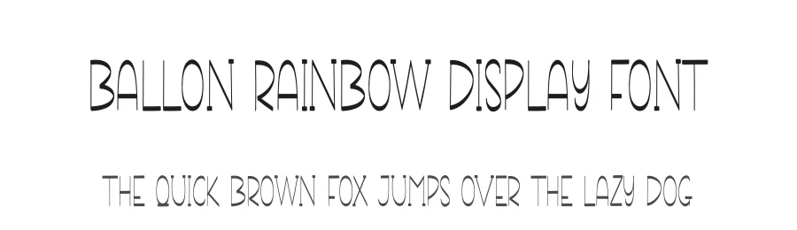 Ballon Rainbow Display Font by andikastudio — Display Font