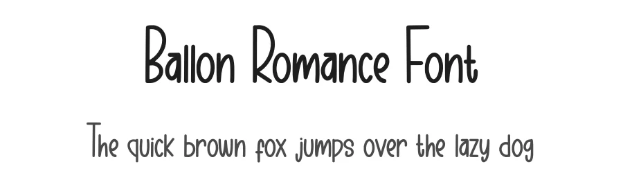Ballon Romance Font by Minimalist Eyes — Display Font