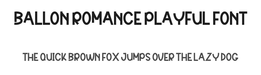 Ballon Romance Playful Font by freshtypeink — Display Font