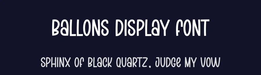 Ballons Display Font by creativeletter — Display Font — thumbnail 2