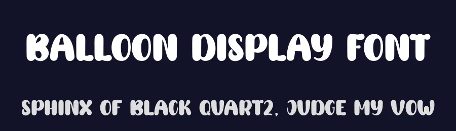 Balloon Display Font by andikastudio — Display Font — thumbnail 2