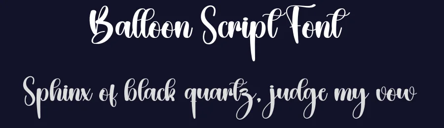 Balloon Script Font by creativeletter — Script Handwritten Font — thumbnail 2