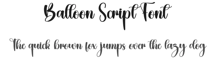Balloon Script Font by creativeletter — Script Handwritten Font
