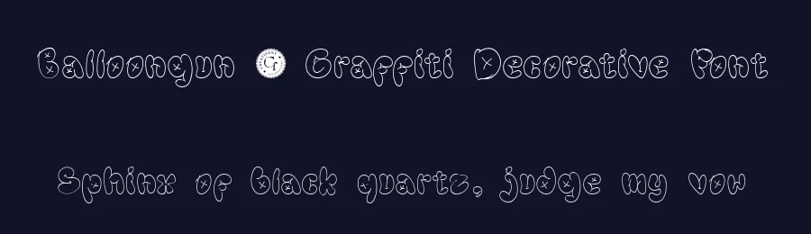 Balloongun – Graffiti Decorative Font by Creatifontstudios — Decorative Font — thumbnail 2