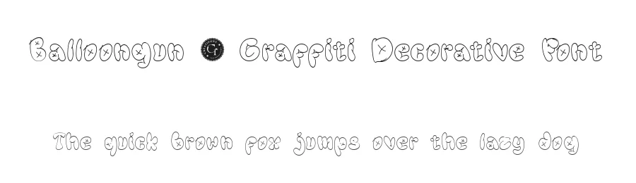 Balloongun – Graffiti Decorative Font by Creatifontstudios — Decorative Font